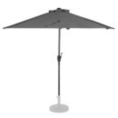 VONROC Parasol Magione – Balkon parasol - Halfrond 270x135cm | Grijs