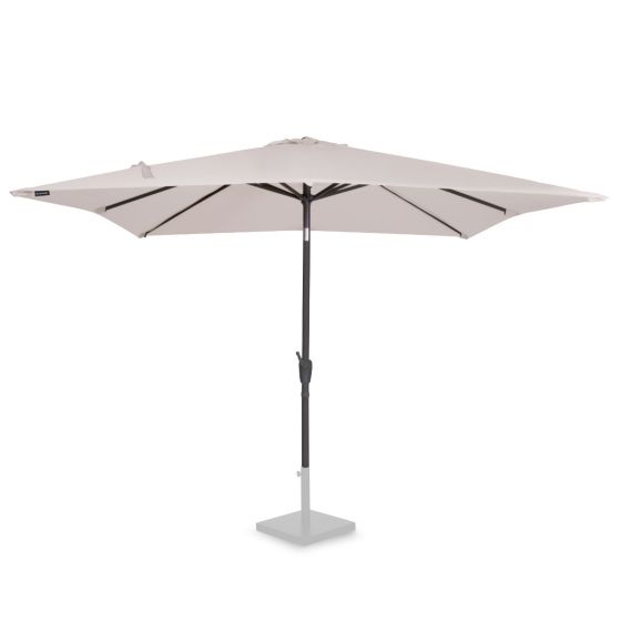roman Pikken Geplooid Parasol kopen? Beige vierkante parasol kantelbaar | VONROC
