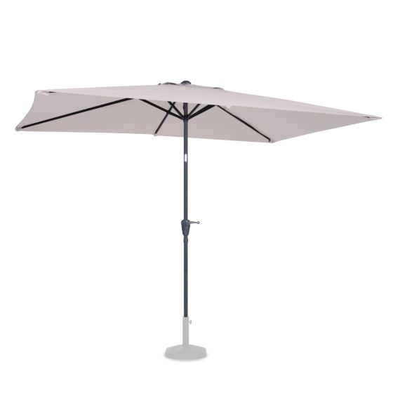 Parasol kopen? Beige parasol rechthoekig kantelbaar |